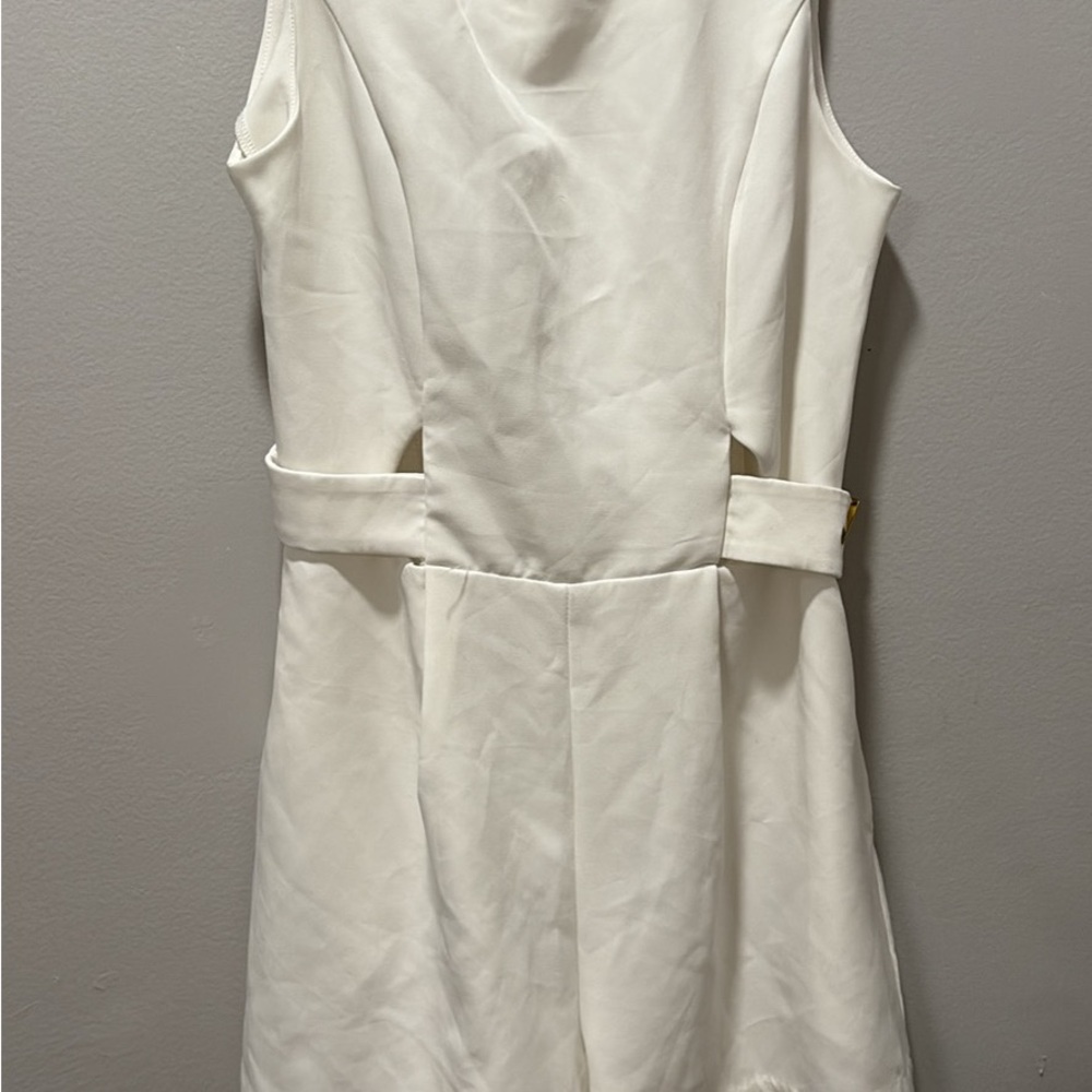 XOXO White Sleeveless Jumpsuit